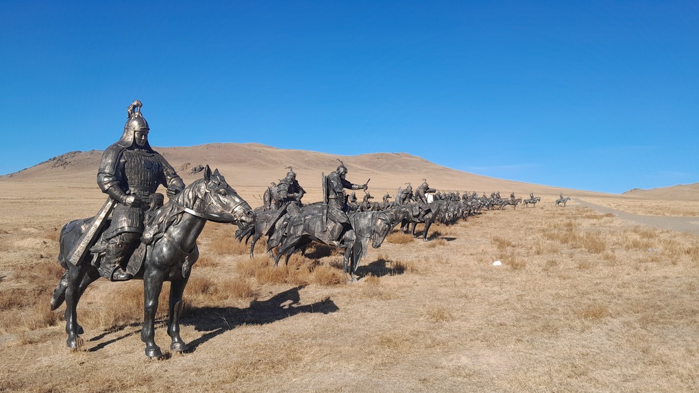 Chinggis khan's statue