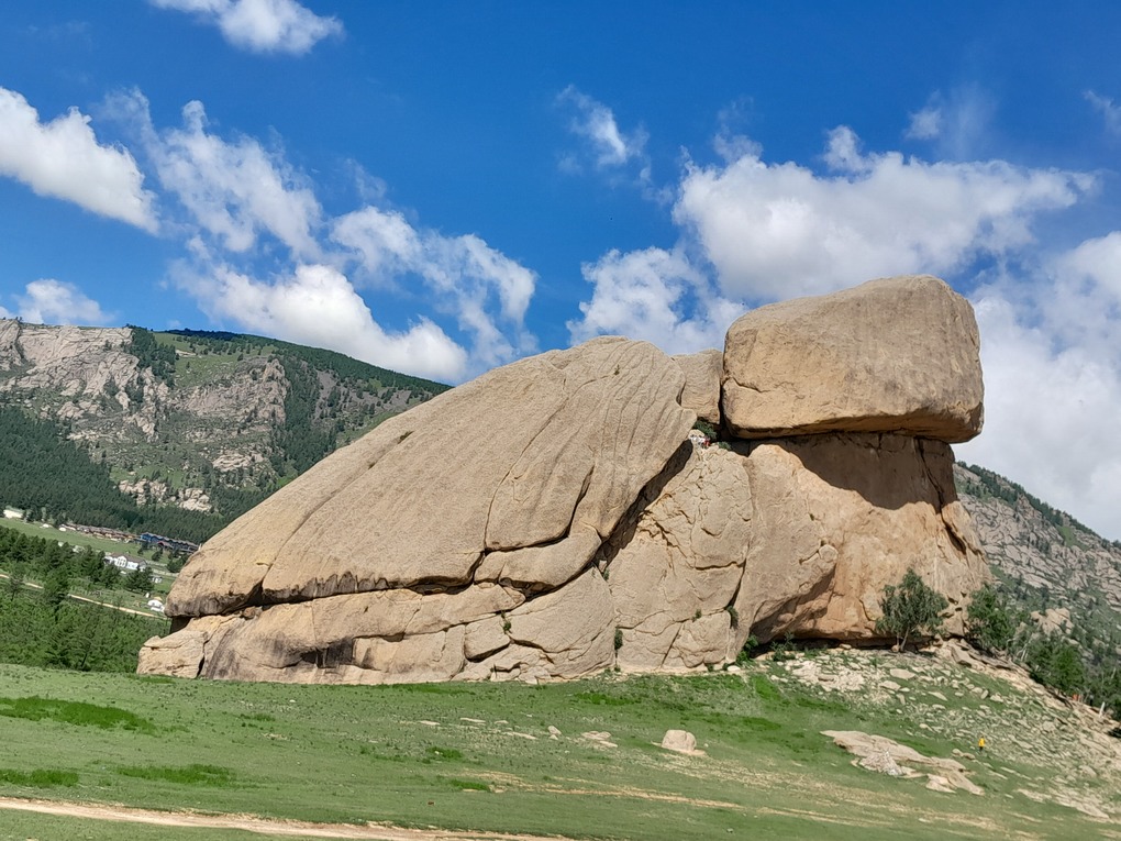 Turtle rock in Terelj national park