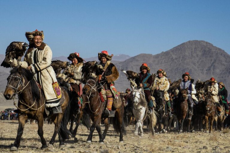 Kazakh eagle hunters